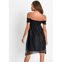 Bodyflirt Black Asymmetric Lace Dress