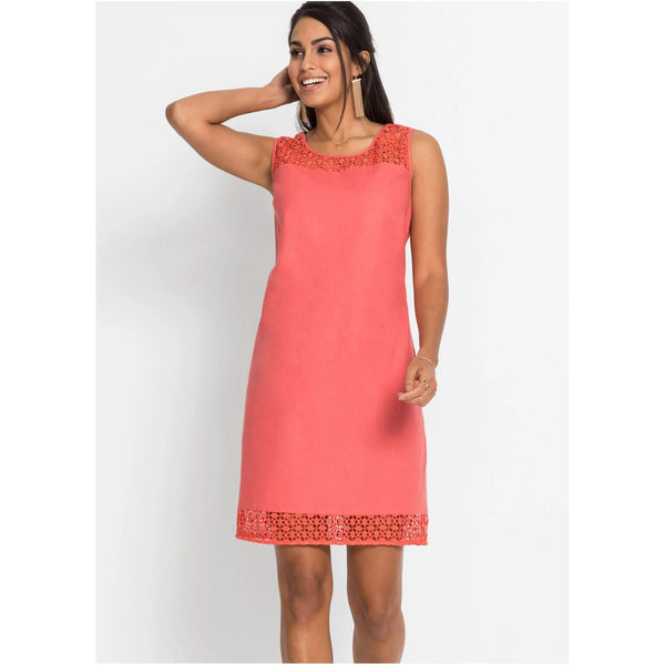 Bodyflirt Coral Linen Dress