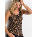 Rainbow Grey Two in One Leopard Print Top