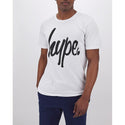 Hype Script Long T-Shirt-T-Shirt-Hype-2XL-White-Miss Bella