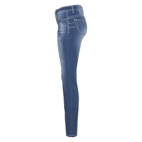Arizona Blue Worn Slim Fit Jeans-Jeans-Arizona-16-31in-Blue-Miss Bella