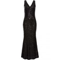 Bodyflirt Black Sequin Evening Dress-Dress-Bodyflirt-8-Black-Miss Bella