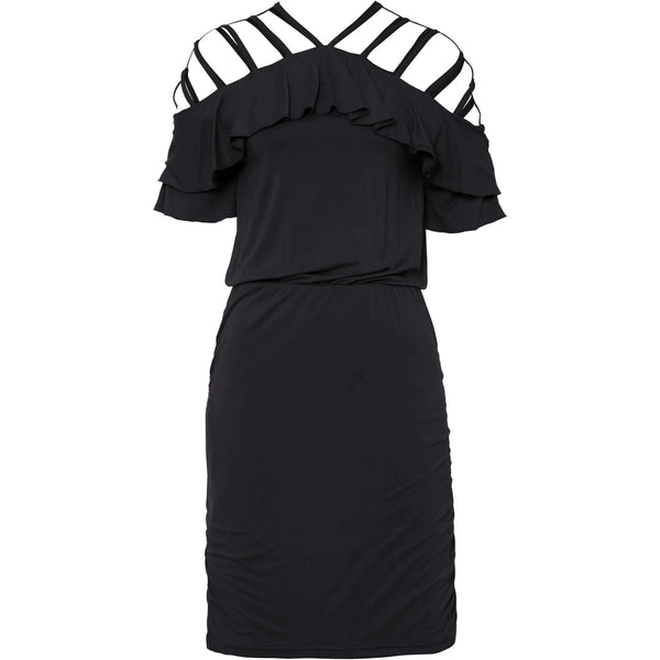 Bodyflirt Black Strappy Dress-Dress-Bodyflirt-Miss Bella