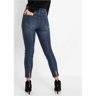 Bodyflirt Blue Stone Stretch Jeans with Slits-Jeans-Bodyflirt-12-29in-Blue-Miss Bella