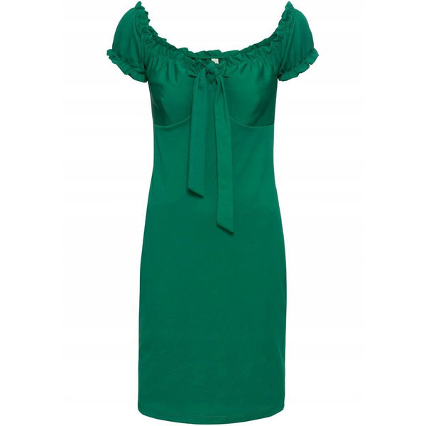 Bodyflirt Green Off Shoulder Dress-Dress-Bodyflirt-10/12-Green-Miss Bella