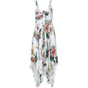 Bodyflirt Ivory Floral Asymmetric Dress-Dress-Bodyflirt-Miss Bella