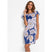 Bodyflirt Navy Ruffle Sleeves Floral Dress-Dress-Bodyflirt-6/8-Navy-Miss Bella