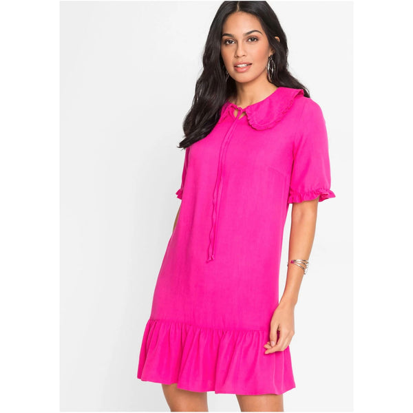 Bodyflirt Pink Flounced Tunic Dress-Dress-Bodyflirt-24-Pink-Miss Bella