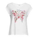 Bodyflirt White Floral Butterfly Print T-Shirt-T-Shirt-Bodyflirt-10/12-White-Miss Bella