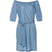 bonprix Bleached Blue Denim Carmen Neck Dress-Dress-bonprix-12-Blue-Miss Bella