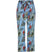 bonprix Blue Tropical Print Jersey Holiday Trousers-Trousers-bonprix-22/24-Blue-Miss Bella