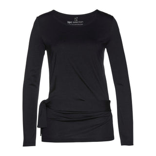 bonprix Black Long Sleeve T-Shirt-T-Shirt-bonprix-10/12-Black-Miss Bella