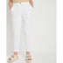 Capsule White Cotton Rich Stretch Chino Trousers-Trousers-Capsule-14-29in-White-Miss Bella