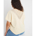 Capsule Yellow Crochet Insert T-Shirt-Top-Capsule-Miss Bella