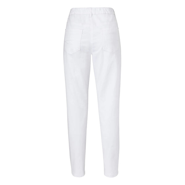 Denim Essentials White Slim Leg Jeans-Jeans-Denim Essentials-30-29in-White-Miss Bella