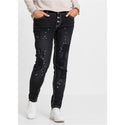 Rainbow Black Patched Distressed Trousers
