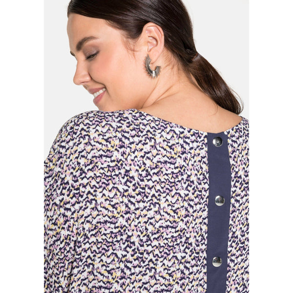 Sheego Kimono Sleeves Tunic Multi UK 28-Blouse-Sheego-Miss Bella