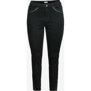Sheego Skinny Stretch Jeans Black UK 28-Trousers-Sheego-Miss Bella